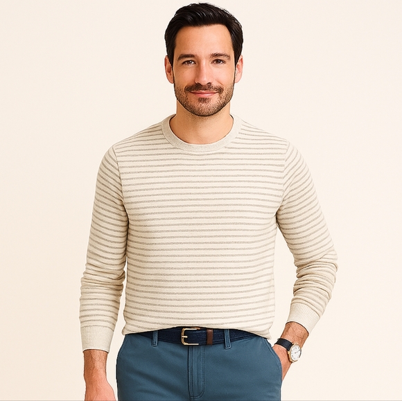 J. Crew Other - J. Crew Men's Harbor Cotton Striped Crewneck Sweater